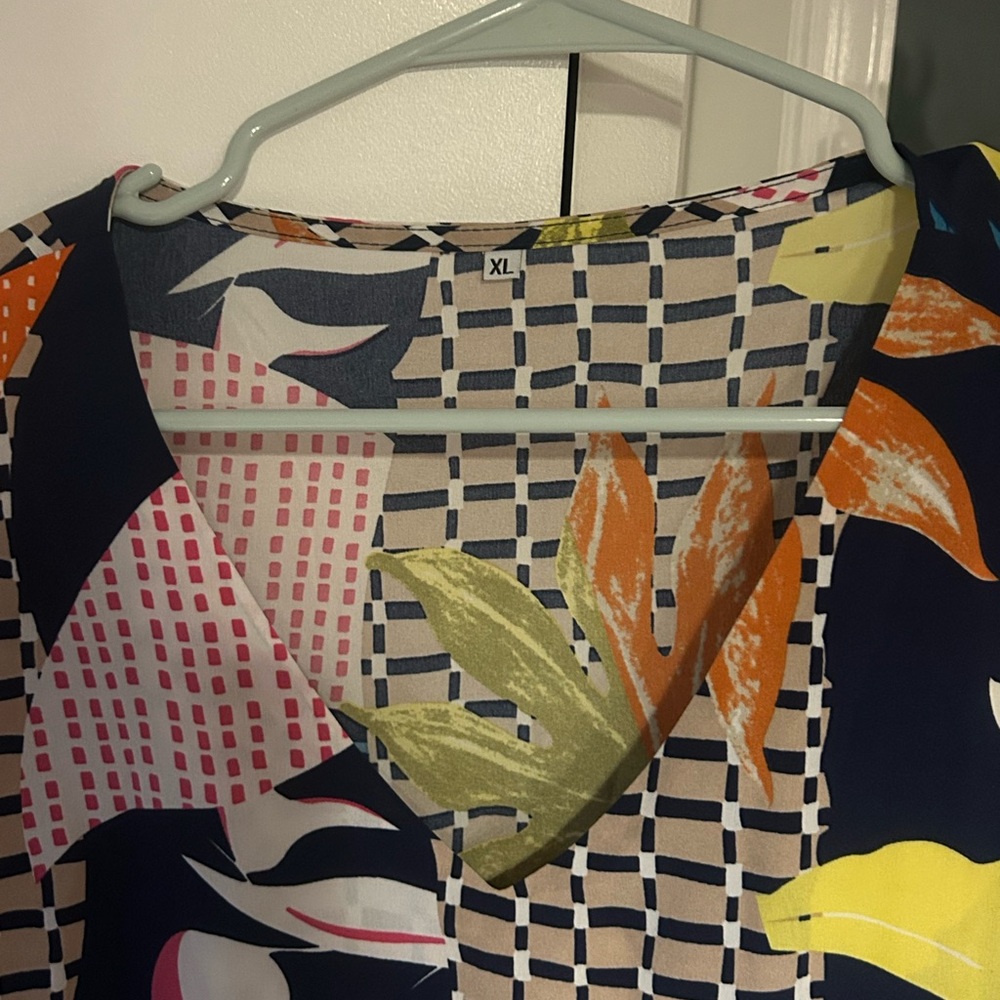 Colorful Patterned Dress - Picture 2 of 3